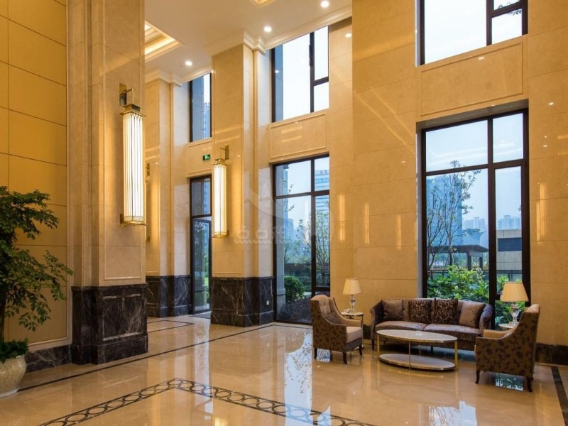 浙铁绿城长风中心大堂