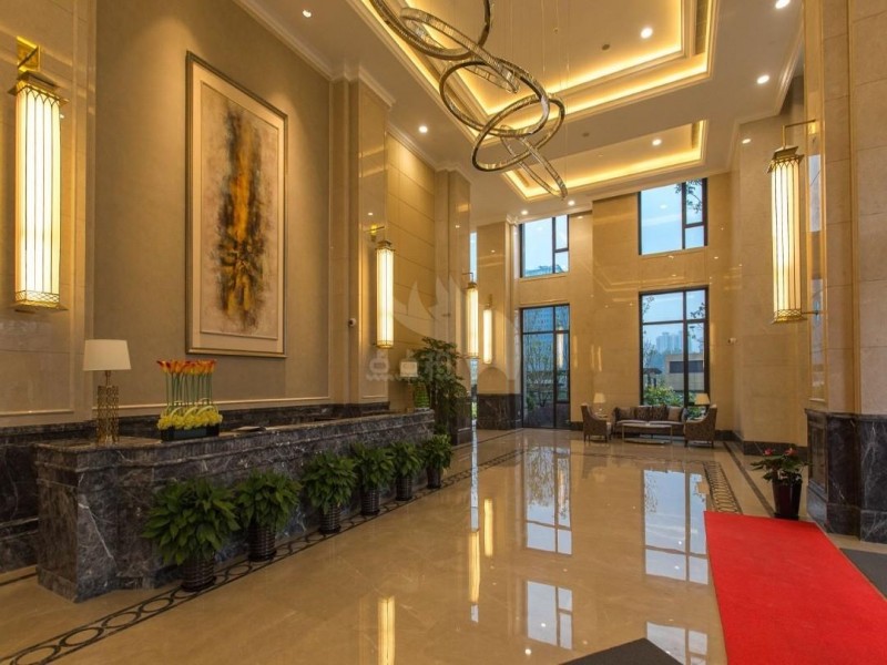 浙铁绿城长风中心大堂